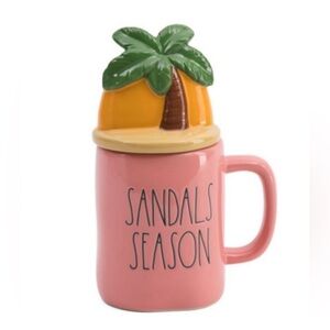 Ray Dunn sandals season mug with topper